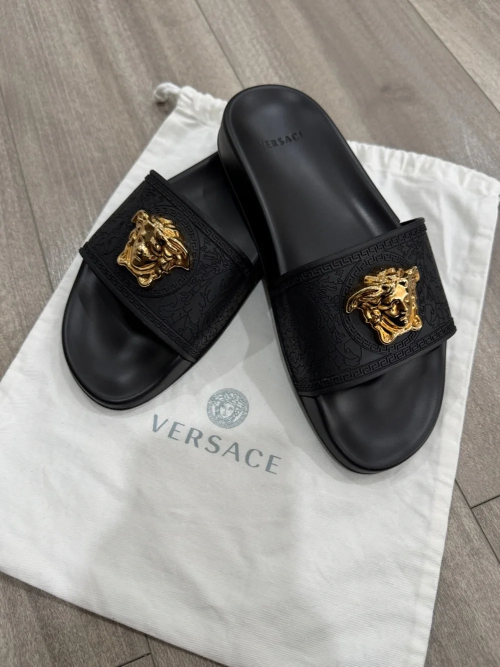Versace Rubber Sliders - Picture 10 of 11